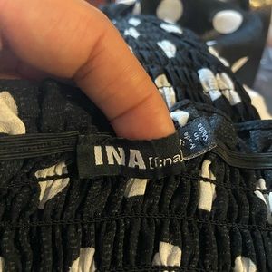 Black dolka pot dress